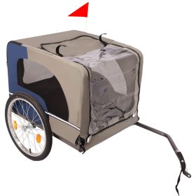 Tangkula Dog Bike Trailer with 20 Inch Wheels, Breathable Mesh with 3 Entrances