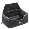 VEVOR Dog Booster Car Seat Pet Car Seat for Medium Large Dog up to 55 lbs Black