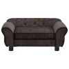 Dog Sofa Brown 28.3"x17.7"x11.8" Plush