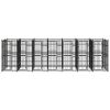 Outdoor Dog Kennel Steel 138.9 ft²