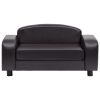 Dog Sofa Brown 31.5"x19.7"x15.7" Faux Leather