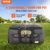 VEVOR Pert Carrier with Wheels, Rolling Pet Carrier with Telescopic Handle and Shoulder Strap, Dog Carrier with Wheels for Pets under 35 lbs