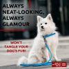 Blue Rolled Leather Dog Leash 6Ft x 0.3 in for Small Medium and Large Dogs Heavy Leash for Outdoor Walking Running Training