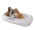 Human Dog Bed, 71''x40''x12'' Size Fits You and Pets, Washable Faux Fur Dog Bed for People Doze Off