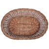 Willow Dog Basket/Pet Bed Natural 19.7"