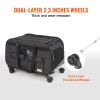 VEVOR Pert Carrier with Wheels, Rolling Pet Carrier with Telescopic Handle and Shoulder Strap, Dog Carrier with Wheels for Pets under 35 lbs