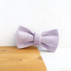 MUTTCO Collar and Leash Set (Option: Light purple Tie-M)
