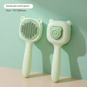 Pet Grooming Brush. It Is An Easy-to-clean Pet Hair Removal Tool, Applicable To Animal Hair Care. (Color: Green)