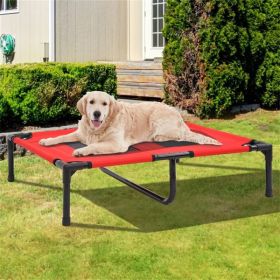 Pet Bed, Elevated Dog Bed (Color: Red)