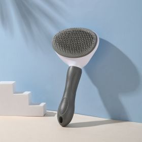 Pet Comb Stainless Steel (Color: Gray)