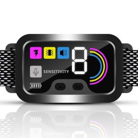 IP67 Waterproof Colour Screen Intelligent Dog Trainer Bark Collar (Color: As pic show, type: # 1)