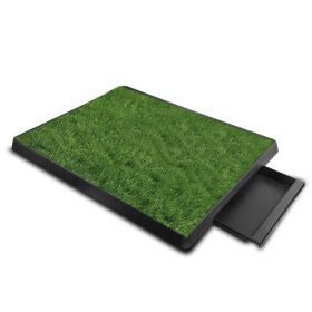Artificial Grass 3PC Toilet Trainer Mat. (Color: Green)