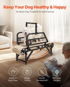 Dog Treadmill for Medium Dogs up to 220 lbs Indoor Pet Running Machine (Suitable Dog Breed: Medium Dog M, Electric or Not: Non-Electric)
