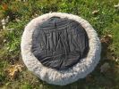 Cat Bed Round Soft Plush Burrowing Cave Hooded Cat Bed Donut for Dogs & Cats, Faux Fur Cuddler Round Comfortable Self Warming pet Bed