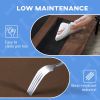 PawHut 48" x 36" Elevated Breathable Dog Bed Portable Pet Cot w/ Carry Bag Metal Frame Breathable Mesh Indoor and Outdoor Tan