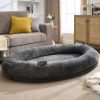 Human Dog Bed for Adult, Giant Extra Large Memory Foam Human Size Pet Bed for People