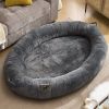 Human Dog Bed for Adult, Giant Extra Large Memory Foam Human Size Pet Bed for People
