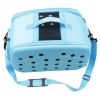 Narrow Shelled Perforated Lightweight Collapsible Military Grade Transportable Designer Pet Carrier